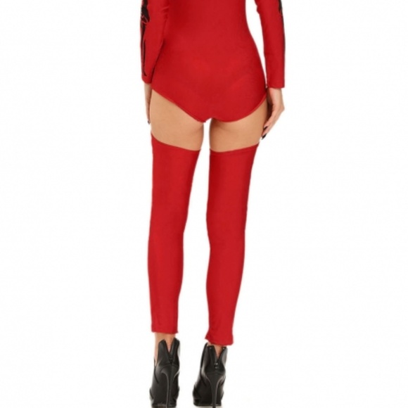 New Womens Bad to Bone Skeleton Halloween Costume O/S - Picture 5 of 6